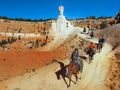 Horseback Riding, Bryce Canyon Trail Ride Royalty Free Stock Photo