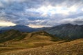 Horseback riding in the Valley of the Seven Lakes Royalty Free Stock Photo