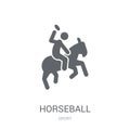 horseball icon. Trendy horseball logo concept on white background from Sport collection