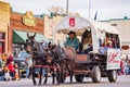 Horsecar walking in Cowboy Christmas Parade