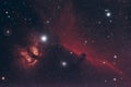 Horsehead and Flame Nebula Royalty Free Stock Photo