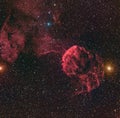 Horsehead Nebula or Barnard 33 in the constellation Orion taken with CCD camera through medium focal length telescope