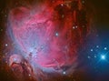 Horsehead Nebula or Barnard 33 in the constellation Orion taken with CCD camera through medium focal length telescope Royalty Free Stock Photo