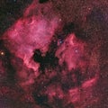 Horsehead Nebula or Barnard 33 in the constellation Orion taken with CCD camera through medium focal length telescope Royalty Free Stock Photo