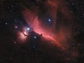 Horsehead Nebula (Barnard 33),a small dark nebula in the constellation Orion