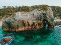 Horsehead Rock, rock formation in Bermagui, NSW, Australia.