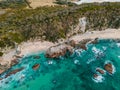 Horsehead Rock, rock formation in Bermagui, NSW, Australia.