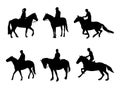 Horsemen silhouettes