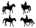 Horsemen silhouettes