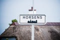 Horsens city sign in Jylland