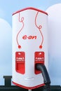 Eon charging point on a wall