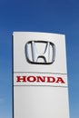 Honda logo on a panel Royalty Free Stock Photo