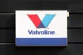 Valvoline logo on a wall