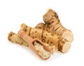Horseradish roots isolated on white background Royalty Free Stock Photo