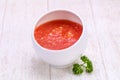 Horseradish sauce in the bowl Royalty Free Stock Photo