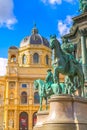 Horseriding statue in Vienna, Austria