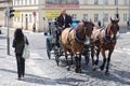 Horses and Carriage Central Prague Czech Republic
