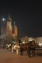 Horses with coach at Krakow Royalty Free Stock Photo