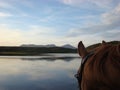 Through the Horses Ears Coniston Royalty Free Stock Photo