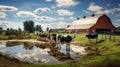 horses farm livestock Royalty Free Stock Photo