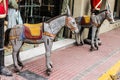 Horses Figures in Wood Craft Decoration