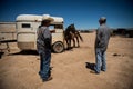 Horses. Horse trade fair. Royalty Free Stock Photo