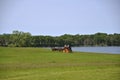 Horses pulling a stagecoach Royalty Free Stock Photo