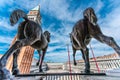 Horses of Saint Mark and view of piazza San Marco in Venice, Italy