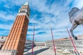 Horses of Saint Mark and view of piazza San Marco in Venice, Italy