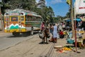 Street scene in rural Haitian city.