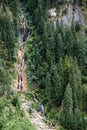 Horses Waterfall Ã¢â¬â Cascada Cailor in Romania Royalty Free Stock Photo