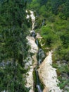 Horses Waterfall is the tallest waterfall in Maramures county in Romania with a total height of 80 m Royalty Free Stock Photo