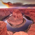 Horseshoe Bend Canyon, Arizona Royalty Free Stock Photo