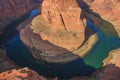 Horseshoe Bend on Colorado River in Glen Canyon, part of Grand canyon Royalty Free Stock Photo