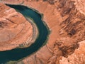 Horseshoe Bend is a famous meander on river Colorado Royalty Free Stock Photo