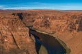 Horseshoe Bend meander of Colorado River in Glen Canyon, Arizona Royalty Free Stock Photo