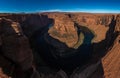 Horseshoe Bend meander of Colorado River in Glen Canyon, Arizona Royalty Free Stock Photo