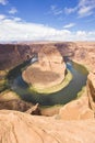 Horseshoe Bend meander of Colorado River in Glen Canyon near Page - Arizona - USA Royalty Free Stock Photo