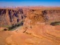 Horseshoe Bend, Page Arizona, The Colorado River and rocks sandstone