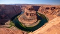 Horseshoe bend, Panoramic view, Arizona Royalty Free Stock Photo