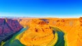 Horseshoe Bend is a horseshoe-shaped incised meander of the Colorado River Royalty Free Stock Photo