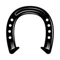 Horseshoe Cowboy Emblem Composition