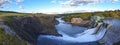 Horseshoe Falls Dam Bow River Rocky Mountains Foothill Alberta Canada Calgary West Royalty Free Stock Photo