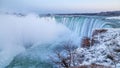 Horseshoe Falls in frigid winter