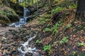 This waterfall is located in northern Michigan Royalty Free Stock Photo