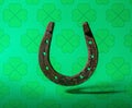 Horseshoe green background