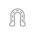 horseshoe, hoof, Ireland icon. Element of Ireland culture icon. Thin line icon for website design and development, app development