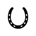 Horseshoe icon. Flat vector illustration isolated on white Royalty Free Stock Photo