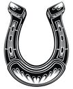 Horseshoe icon. Good luck symbol.