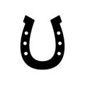 Horseshoe icon, good luck symbol